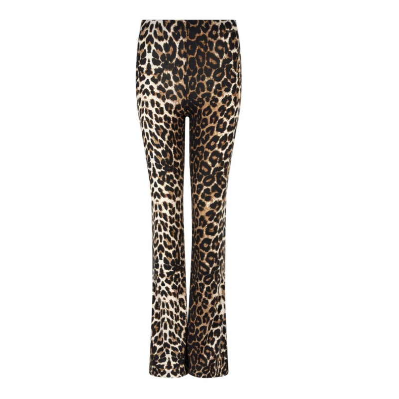 broek soft flare panterprint Elin