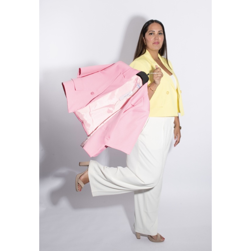 Gele korte blazer - Afbeelding 4