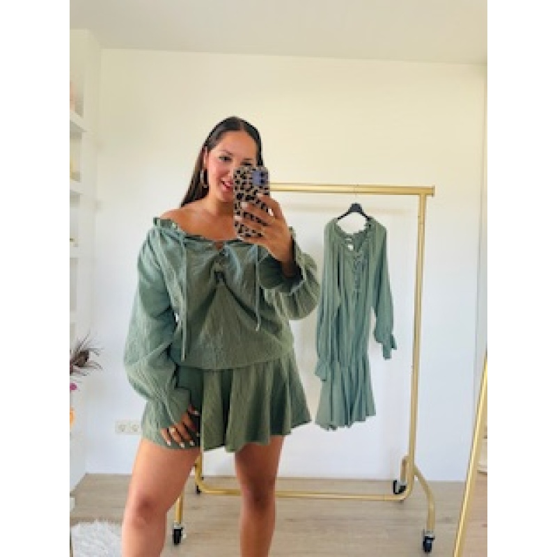 jurk/playsuit groen