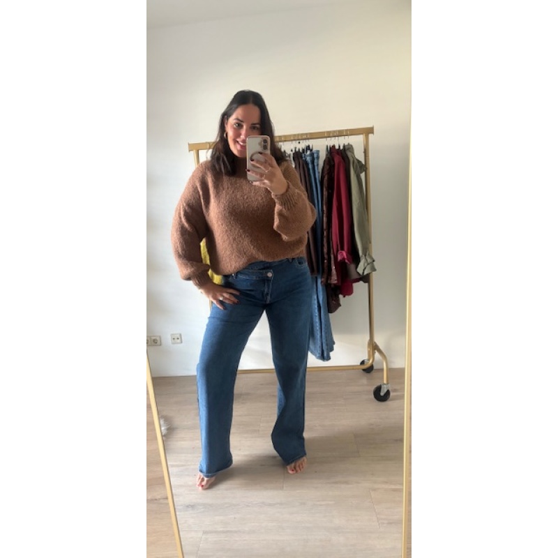 Trui camel licht bruin