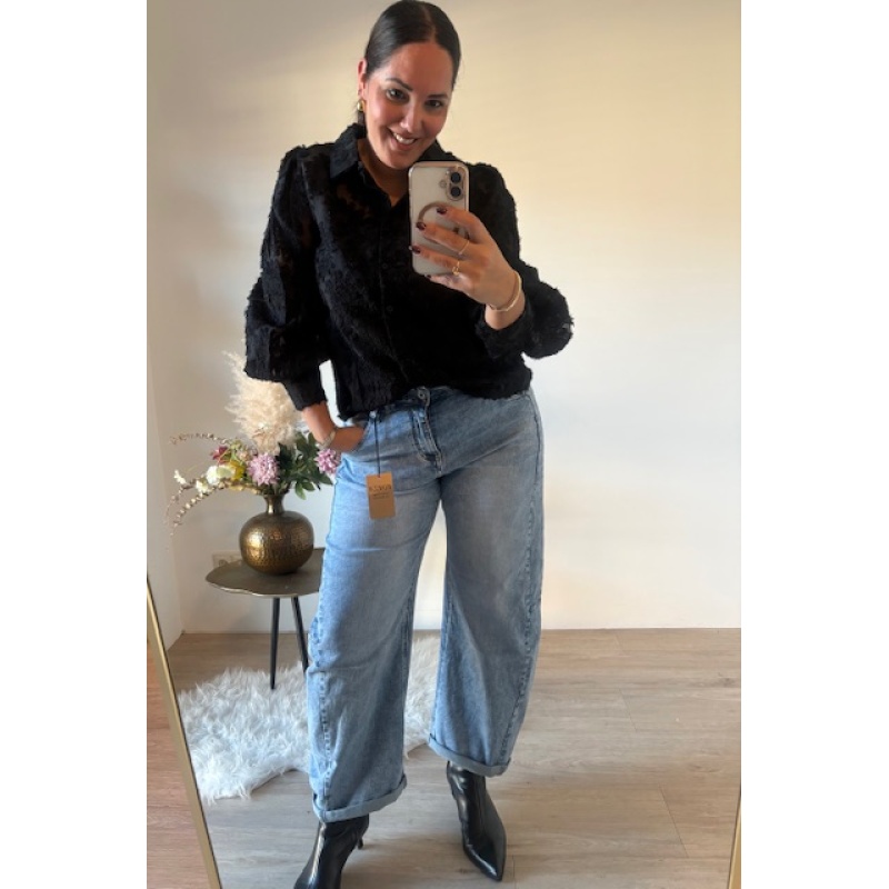 Jeans barrel stretch