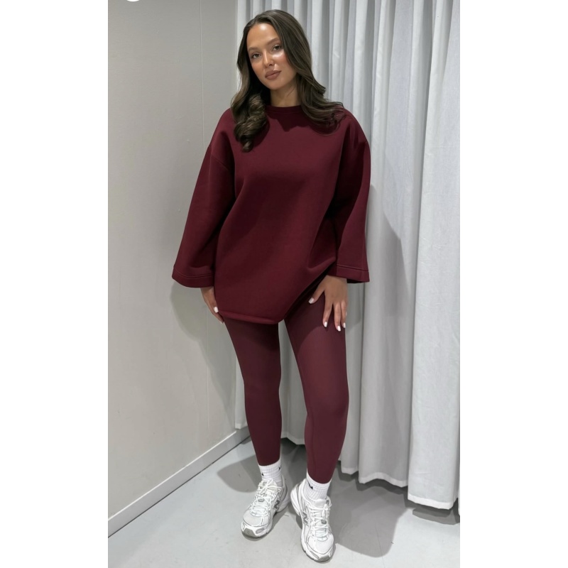 Trui oversized bordeaux