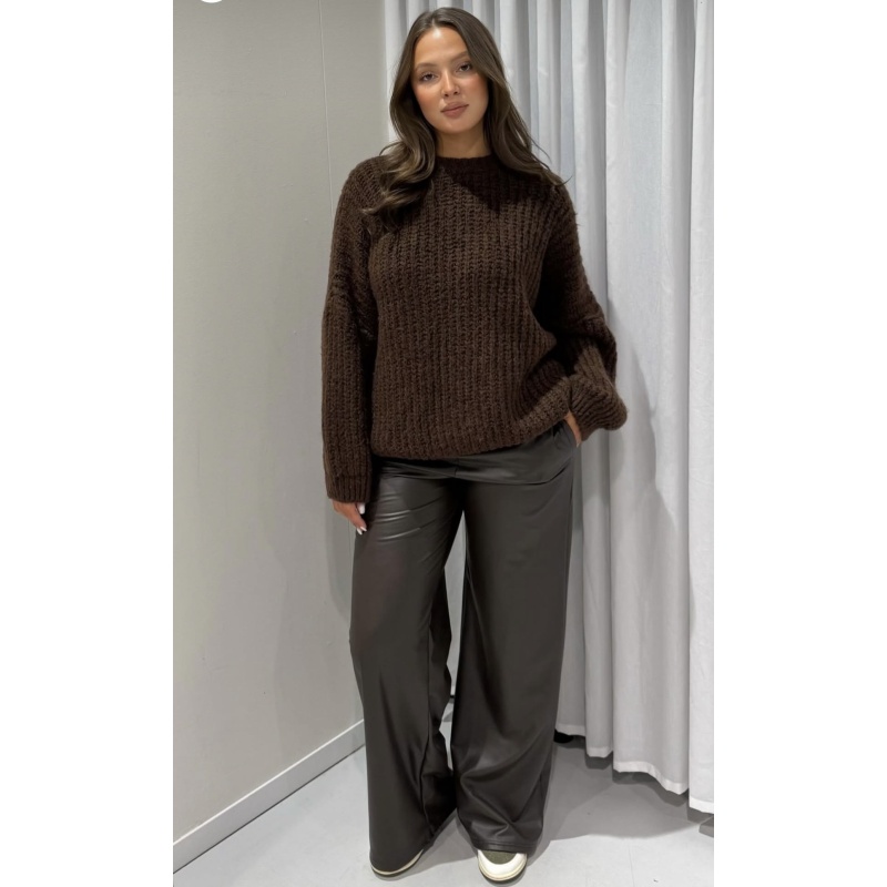 Trui oversized bruin