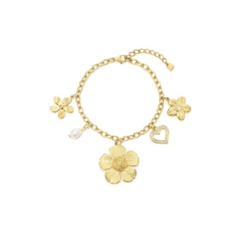 armband bedels bloem