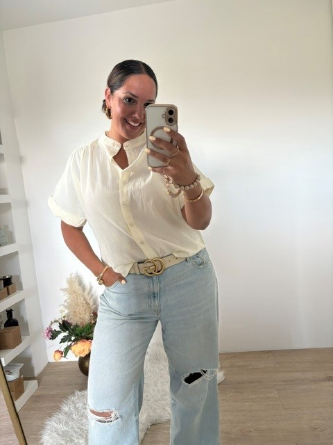 Blouse ecru