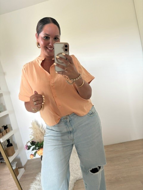 Blouse peach