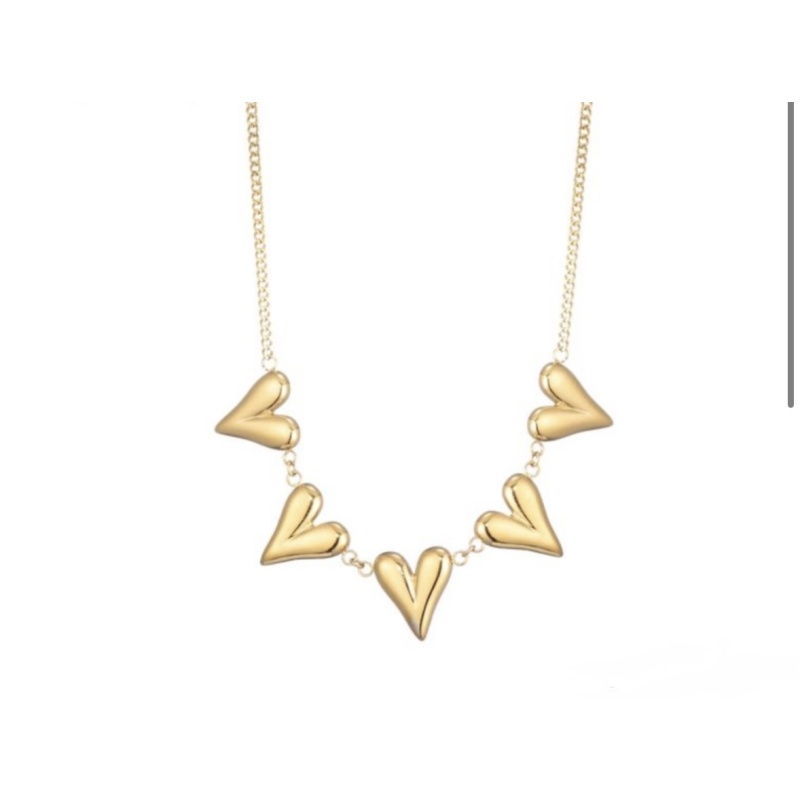 ketting hartjes bedel