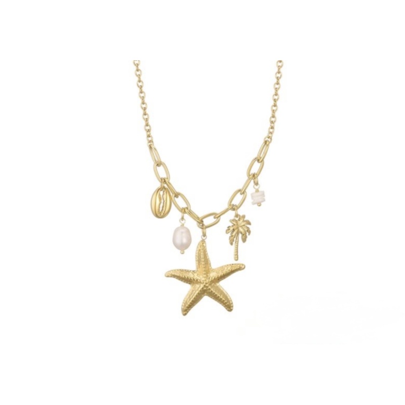 Ketting bedels zeester