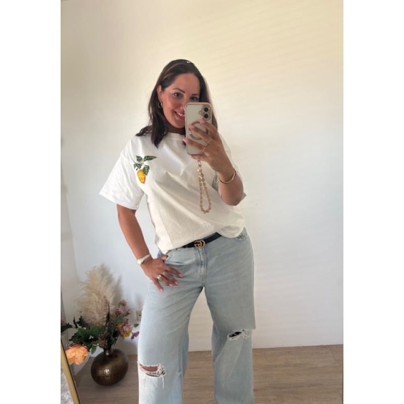 T-Shirt met citroen