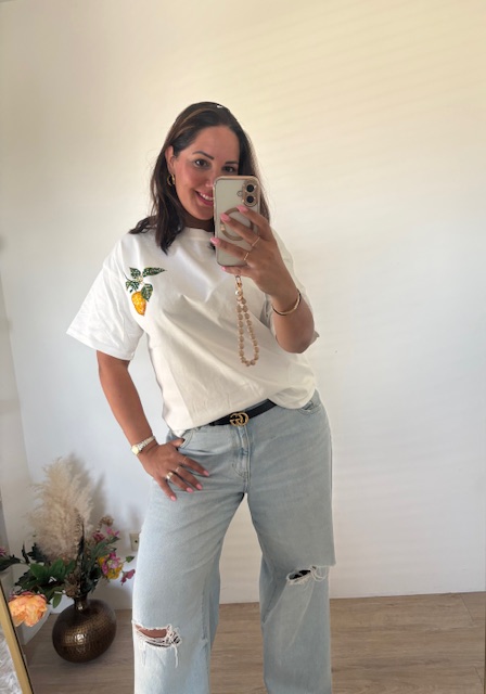 T-Shirt met citroen