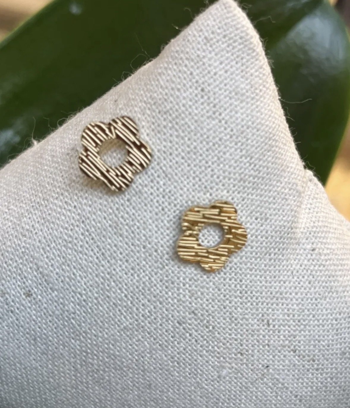 Oorbellen knopje bloem