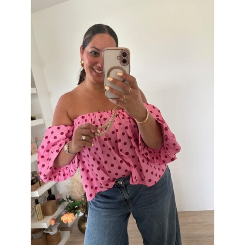 Stippentop roze